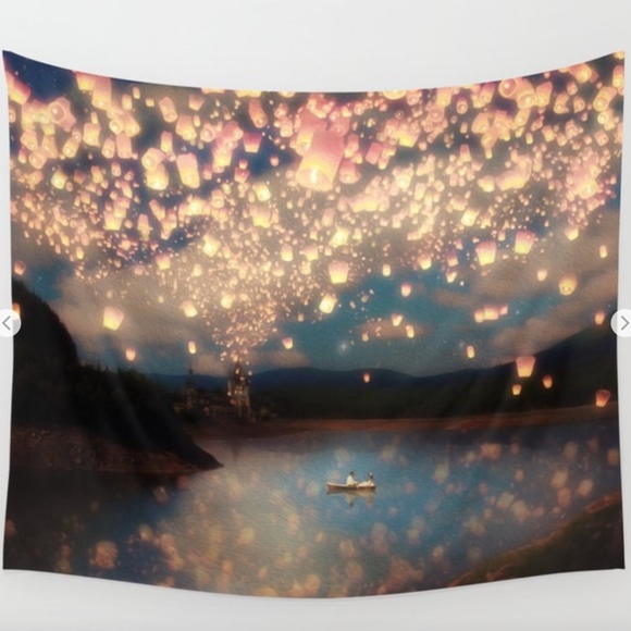 Society6 Other - Society6 Love Wish Lanterns Wall Tapestry